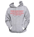 Stranger Things Outline Red Unisex Pullover Hoodie