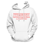 Stranger Things Outline Red Unisex Pullover Hoodie