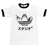 Studio Ghibli Strips Ringer T-Shirt