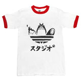 Studio Ghibli Strips Ringer T-Shirt