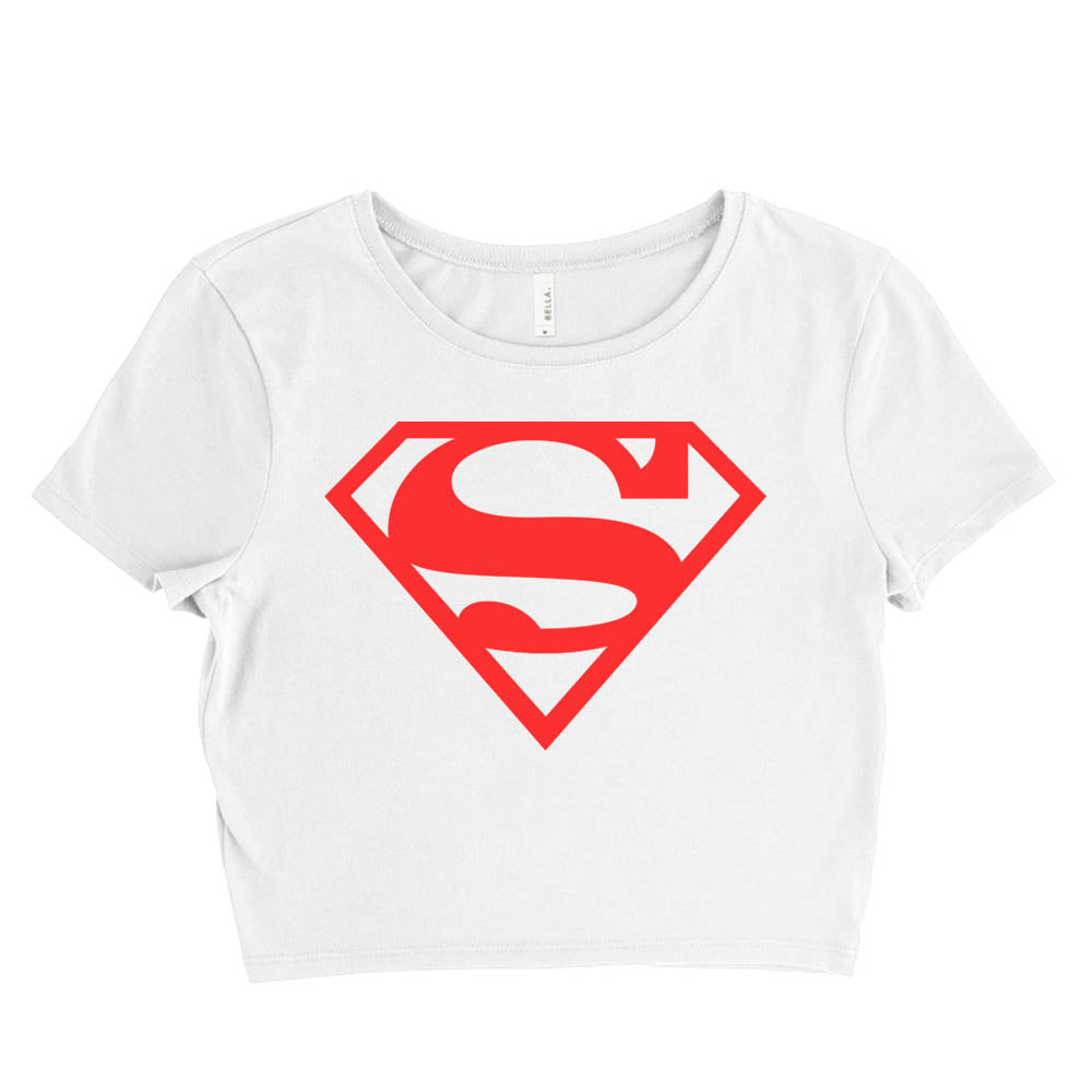 Supergirl Women's Crop Tee / Crop Top – Geeks Pride Supergirl Women's Crop Tee / Crop Top – Geeks Pride
