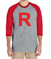 Team Rocket 3/4 sleeve raglan shirt