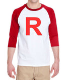 Team Rocket 3/4 sleeve raglan shirt