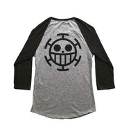 Trafalgar Law Fb 3/4 sleeve raglan shirt