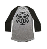 Trafalgar Law Fb 3/4 sleeve raglan shirt