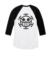 Trafalgar Law Fb 3/4 sleeve raglan shirt