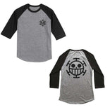 Trafalgar Law Fb 3/4 sleeve raglan shirt