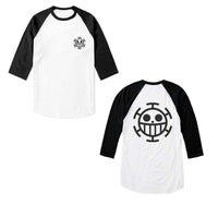 Trafalgar Law Fb 3/4 sleeve raglan shirt