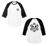 Trafalgar Law Fb 3/4 sleeve raglan shirt