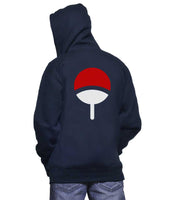 Uchiha Clan symbol back only Unisex Zip Up Hoodie