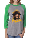 Waylon Jennings Color Unisex Baseball Raglan 3/4 Sleeve Tri-Blend