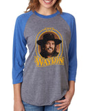 Waylon Jennings Color Unisex Baseball Raglan 3/4 Sleeve Tri-Blend