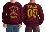 Weasley 05 Gryffindor Quidditch Team Beater Youth / Kid Sweatshirt
