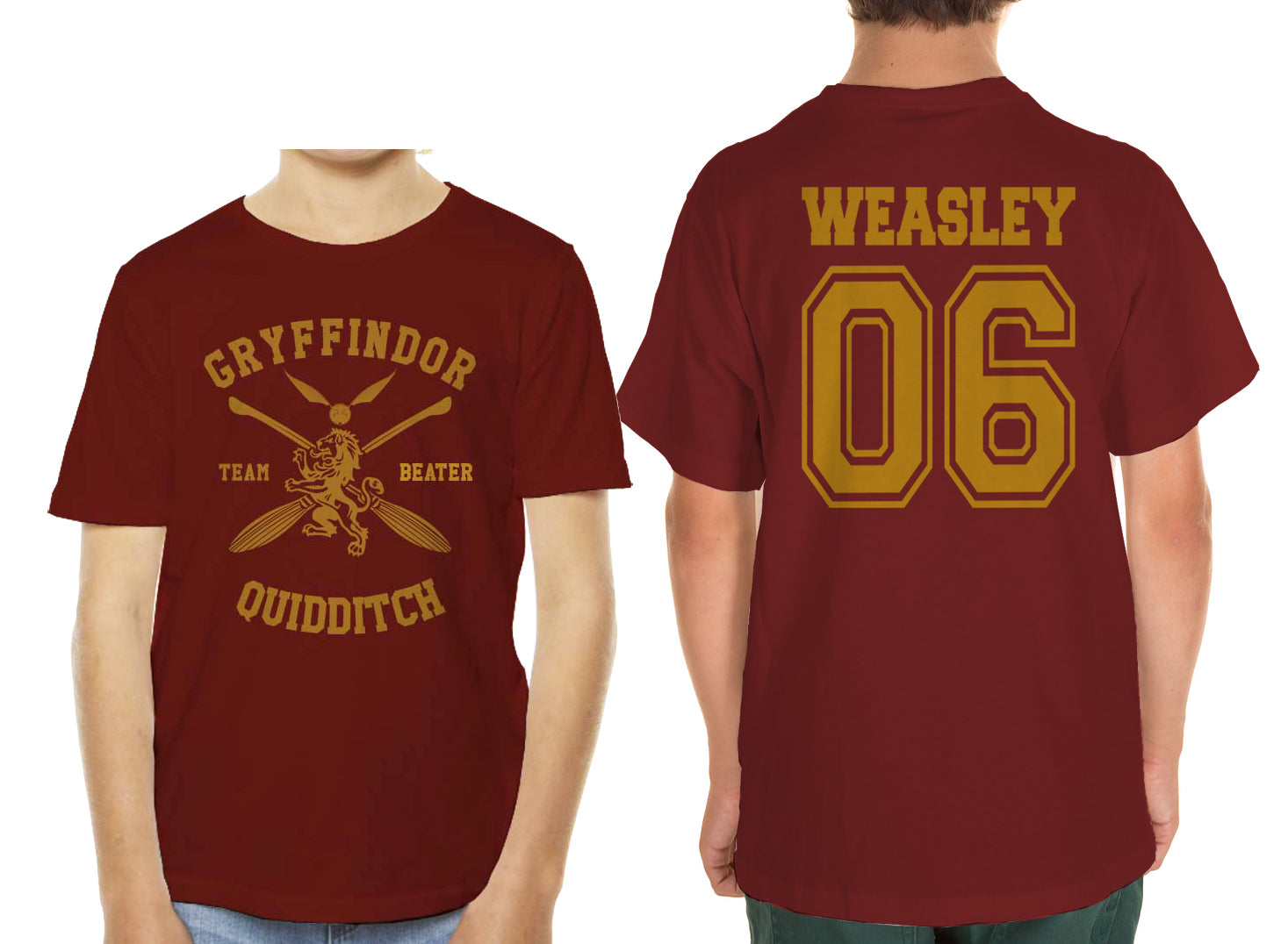 Harry Potter Hufflepuff Quidditch Team Captain Bleu - Vêtements T-shirts Manches Courtes Femme