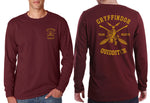 Gryffindor Quidditch Team Beater Front and back Men Long sleeve t-shirt