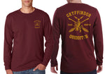 Gryffindor Quidditch Team Keeper Front and back Men Long sleeve t-shirt