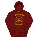 NEW Potter 07 Gryffindor Quidditch Team Seeker Pullover Hoodie