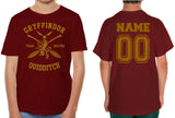 Customize - Gryffindor Quidditch Team Beater Youth Short Sleeve T-Shirt