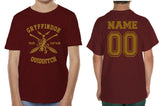 Customize - Gryffindor Quidditch Team Captain Youth Short Sleeve T-Shirt