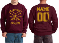 Customize - Gryffindor Quidditch Team Chaser Youth / Kid Sweatshirt