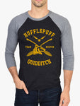 Hufflepuff Quidditch Team Keeper Unisex Baseball Raglan 3/4 Sleeve Tri-Blend