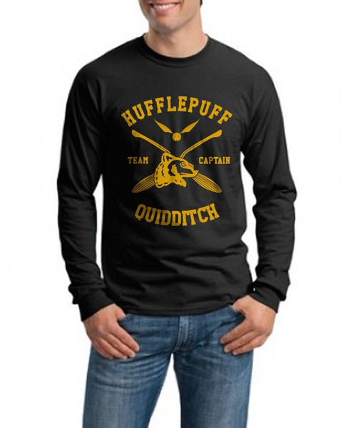 Hufflepuff Quidditch Team Captain Men Long sleeve t-shirt