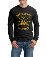 Hufflepuff Quidditch Team Keeper Men Long sleeve t-shirt