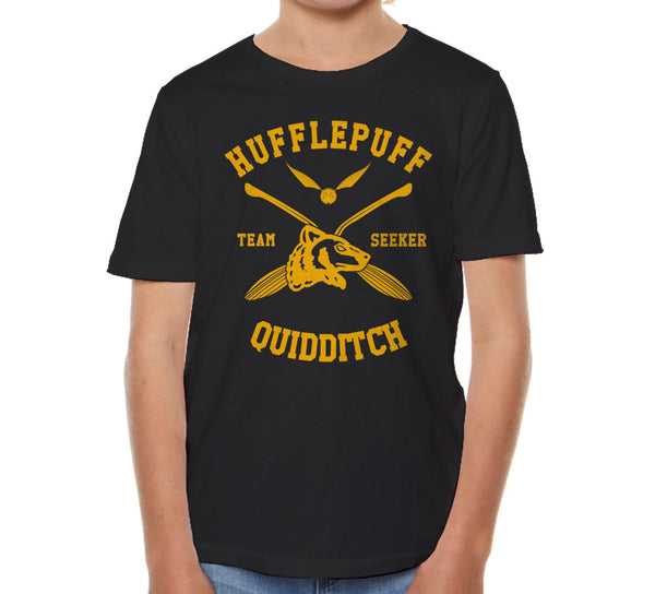 Hufflepuff Quidditch Team Seeker Youth Short Sleeve T-Shirt