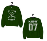 NEW Malfoy 07 Slytherin Quidditch Team Captain Sweatshirt