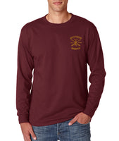 Gryffindor Quidditch Team Captain Front and back Men Long sleeve t-shirt