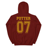 NEW Potter 07 Gryffindor Quidditch Team Seeker Pullover Hoodie