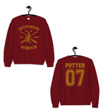NEW Potter 07 Gryffindor Quidditch Team Seeker Sweatshirt