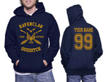 Customize - Ravenclaw Quidditch Team Captain Yellow Ink Pullover Hoodie
