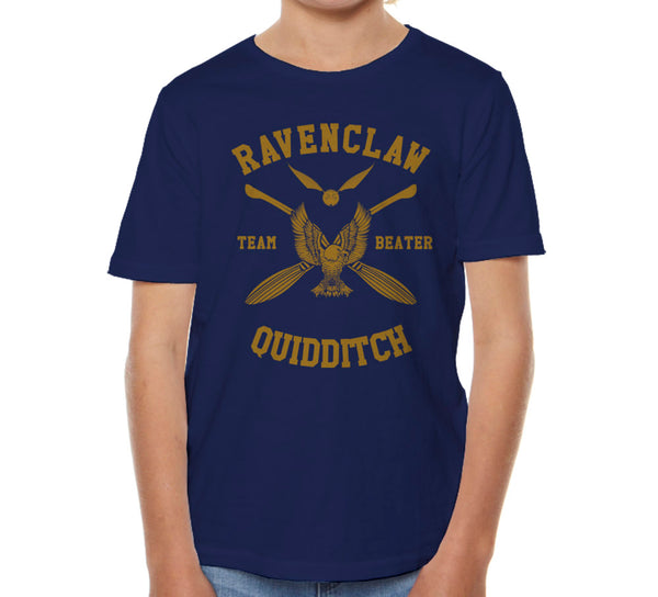 Ravenclaw Quidditch Team Beater Yellow ink Youth Short Sleeve T-Shirt