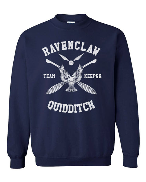 Ravenclaw Quidditch Team Keeper White ink Sweatshirt