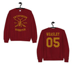Weasley 05 Gryffindor Quidditch Team Beater Sweatshirt
