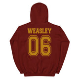 NEW Weasley 06 Gryffindor Quidditch Team Beater Pullover Hoodie