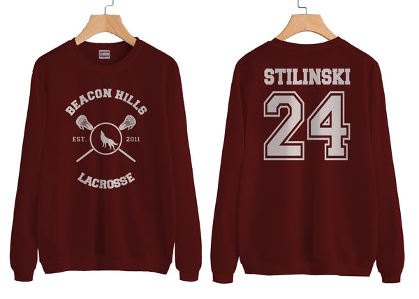 Stilinski 24 Beacon Hills Lacrosse WOLF Unisex Sweatshirt