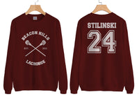 Stilinski 24 Beacon Hills Lacrosse CR Unisex Sweatshirt