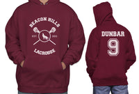 Dunbar 9 Beacon Hills Lacrosse Wolf Unisex Pullover Hoodie