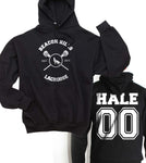 Hale 00 Beacon Hills Lacrosse Wolf Unisex Pullover Hoodie Black