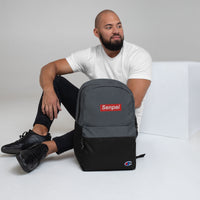 Senpai Red Box Embroidered Champion Backpack