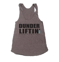 Dunder Lifting Gym Muscle Company Women's Tri-blend Racerback Tank