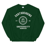 Earthbending University White ink Unisex Sweatshirt
