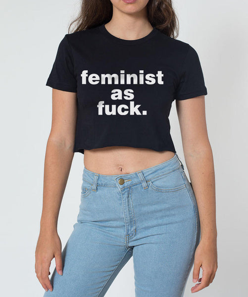 Feminist as F Women’s Crop Tee