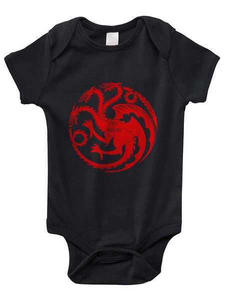Fire and Blood Baby Onesie