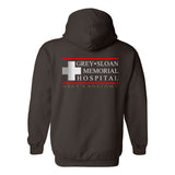 Grey Sloan Memorial Hospital front and back Unisex Zip Up Hoodie