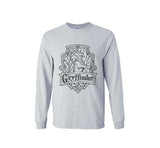Gryffindor Crest #2 Bw Men Long sleeve t-shirt