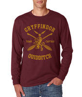 Gryffindor Quidditch Team Captain Men Long sleeve t-shirt