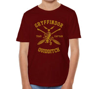 Gryffindor Quidditch Team Captain Youth Short Sleeve T-Shirt